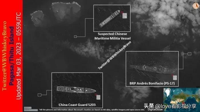 中菲南海對峙升級！中國海軍派遣導彈驅逐艦強勢亮相中業島周邊！-圖4